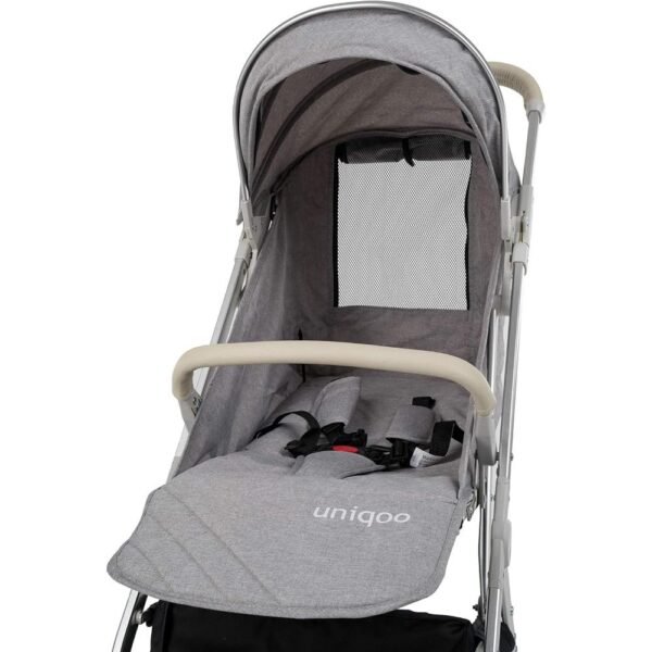 Uniqoo – 4 Grey Urban Stroller with Protective Shield