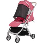 Uniqoo – 4 Pink Urban Stroller with Protective Shield