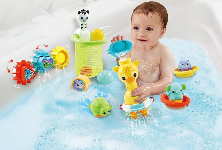 Vtech - 6-in-1 Bath Set, Bathtub Toy with 10+ Accessories Including Stacking & Linking Boats