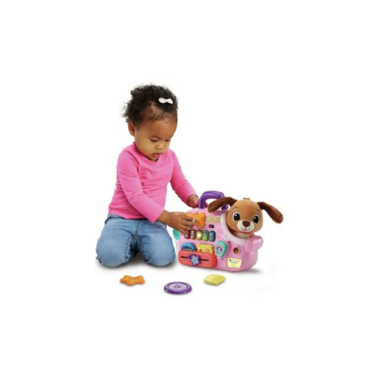 Vtech - Baby Cutie Puppy Carrier – Interactive Role-Play Toy with 6 Accessories