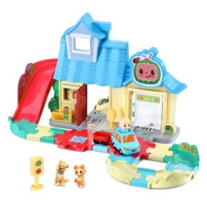 Vtech - CoComelon Go! Go! Smart Wheels JJ’s House Track Set, Interactive Songs & SmartPoint, Ages 1.5 – 5 Years