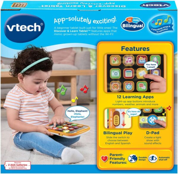 Vtech – Discover & Learn Tablet – Educational Toy With Games, Music & Abc Learning