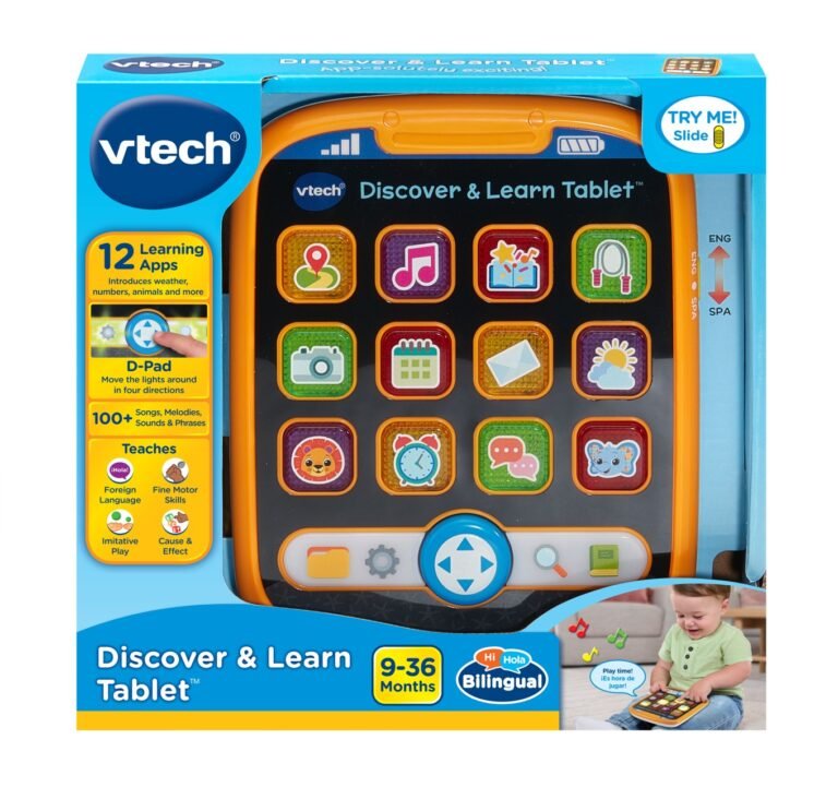Vtech - Discover & Learn Tablet – Educational Toy With Games, Music & Abc Learning