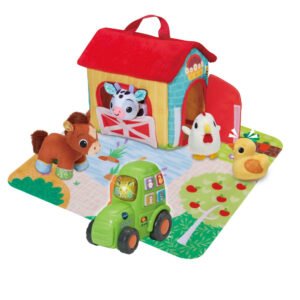 Vtech - Farmyard Animals Soft Play Set – Interactive Baby Toy with Plush Farm Animals, Tractor & Play Mat