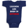 Twinkle Hands Legends Are Born In October Baby Onesie