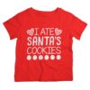 Twinkle Hands – Santa’s Cookies Christmas T-Shirt – Red