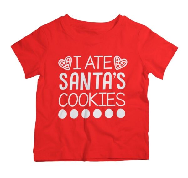 Twinkle Hands – Santa’s Cookies Christmas T-Shirt – Red