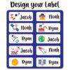 Twinkle Hands – Personalized Waterproof Labels – Space