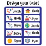 Twinkle Hands – Personalized Waterproof Labels – Space