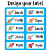 Twinkle Hands – Personalized Clothing Tag Labels – Rockets