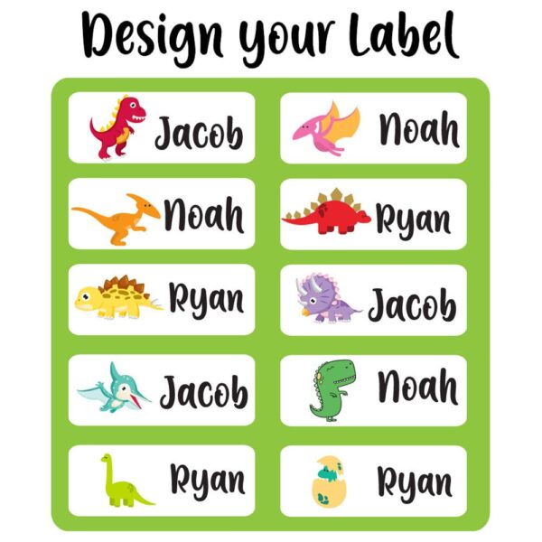 Twinkle Hands – Personalized Waterproof Labels – Dinosaurs