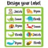 Twinkle Hands – Personalized Waterproof Labels – Animals
