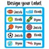 Twinkle Hands – Personalized Waterproof Labels – Sport