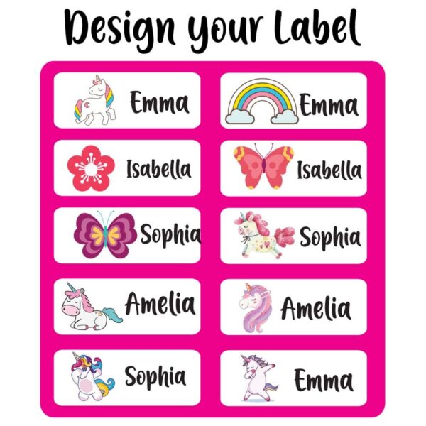 Twinkle Hands – Personalized Waterproof Labels – Unicorn