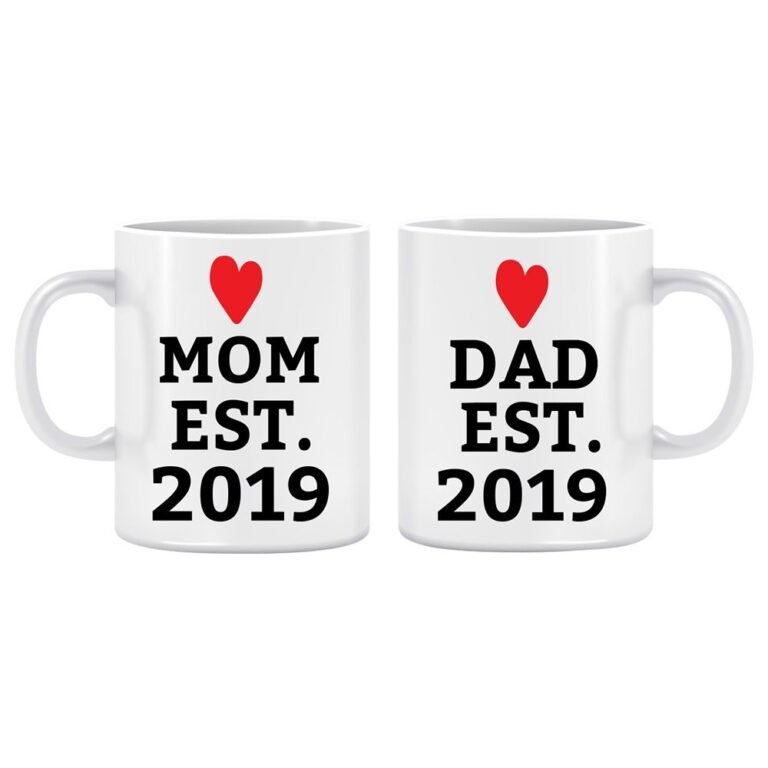 Twinkle Hands - Mum Dad Est 2019 Mugs