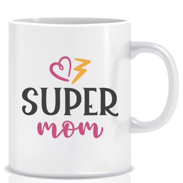 Twinkle Hands - Heart Super Mom Mug