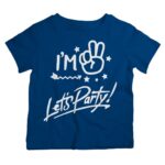 Twinkle Hands – I am Two Lets Party – Birthday T-Shirt – Navy Blue