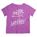Twinkle Hands – Birthday TShirt I am Three Lets Party-Purple