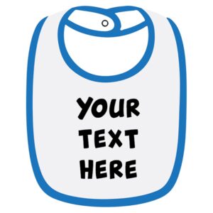Twinkle Hands – Personalised Baby Bib – Blue Color