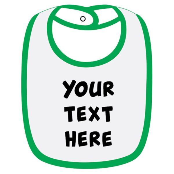 Twinkle Hands – Personalised Baby Bib – Green Color