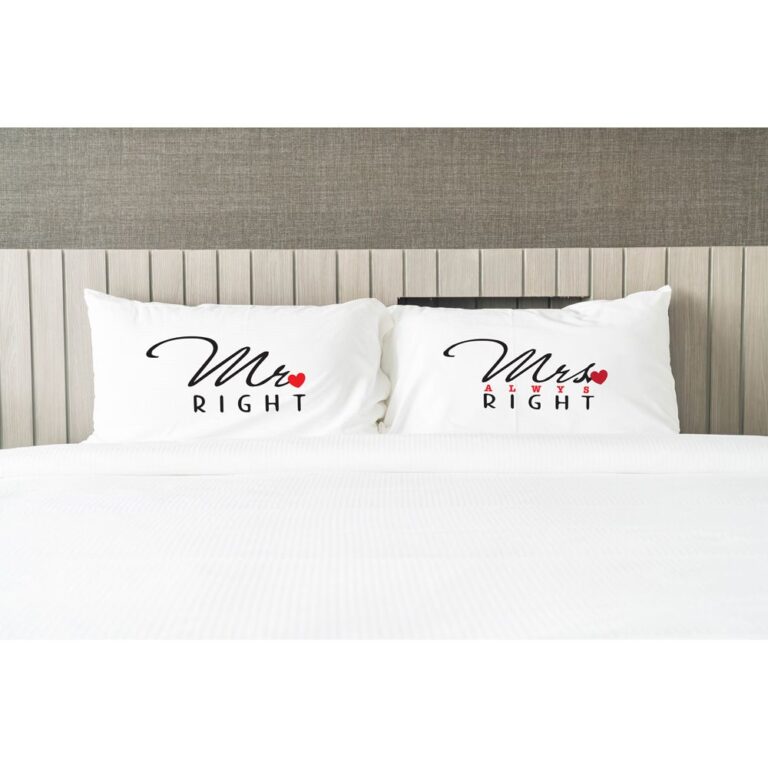 Twinkle Hands - Couple Pillowcases - Mr. Right, Mrs. Always Right