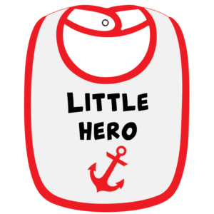 Little Angel – Baby Silicon Bib – Pink/White