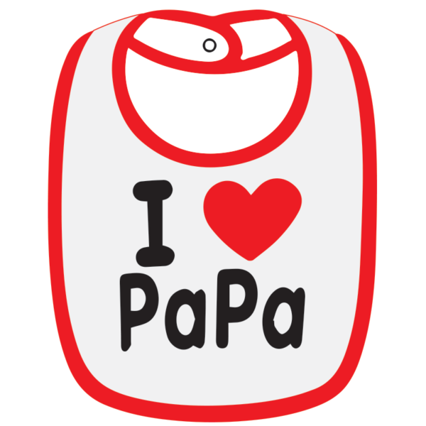 Twinkle Hands I love Papa Baby Bib
