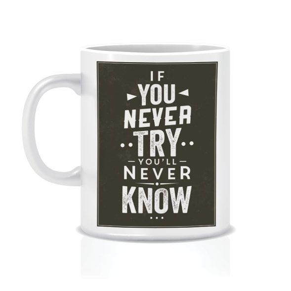 Twinkle Hands - If You Never Try Mug