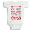 Twinkle Hands Who needs luck Baby Onesie, Bodysuit, Romper