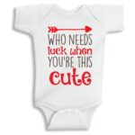 Twinkle Hands Who needs luck Baby Onesie, Bodysuit, Romper