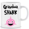 Twinkle Hands – Grandma Shark Mug – White