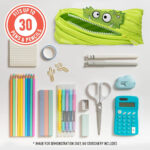 Zipit – Monstar Pencil Case Up to 30 Pens – Lime