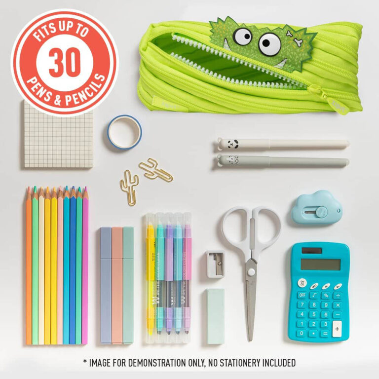 Zipit - Monstar Pencil Case Up to 30 Pens - Lime