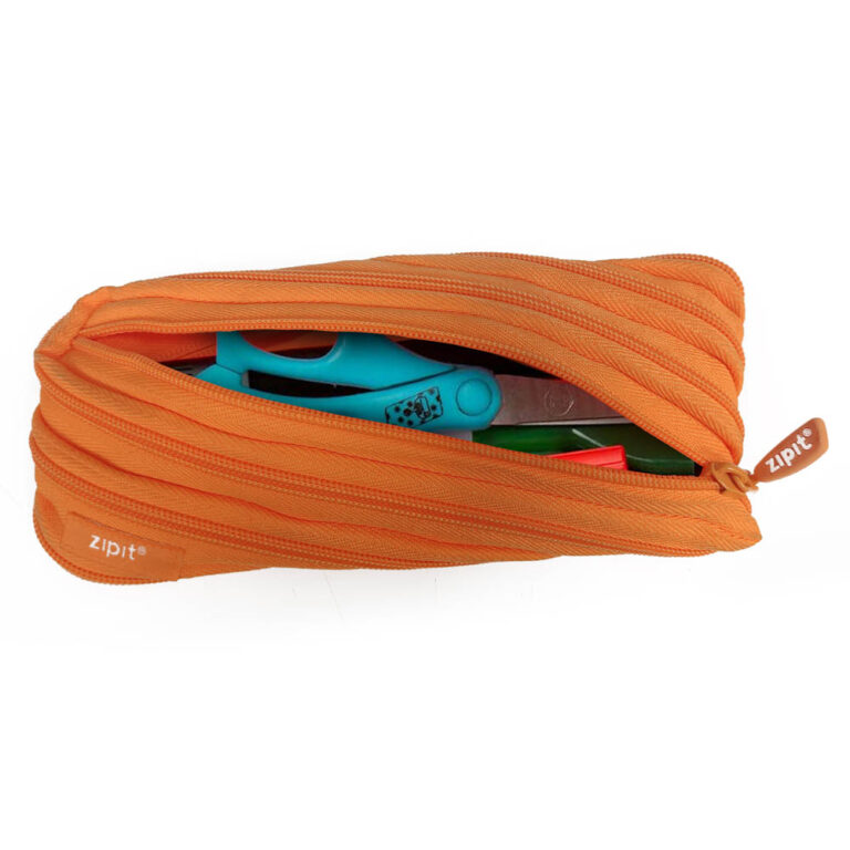 Zipit - Neon Twister Pencil Case - Crazy Orange