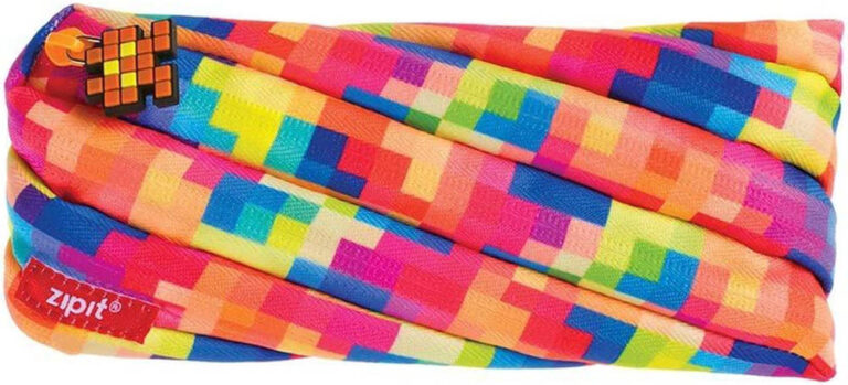 Zipit - Pixel Pencil Case Holds Up to 30 Pens