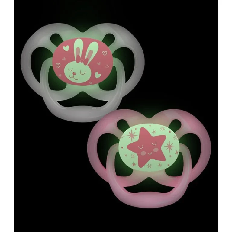 Dr. Browns - Advantage Pacifier Stage 2 Glow in the Dark - Pink (Pack of 2)