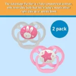 Dr. Browns – Advantage Pacifier Stage 2 Glow in the Dark – Pink (Pack of 2)