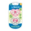 Dr. Browns – Advantage Pacifier Stage 2 Glow in the Dark – Pink (Pack of 2)