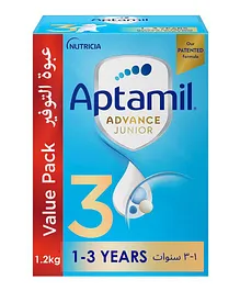Aptamil advance junior 3 milk formula palm oil free 1 3 years 800 g each pack of 2