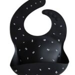 Mushie – Silicone Bib Black Numbers
