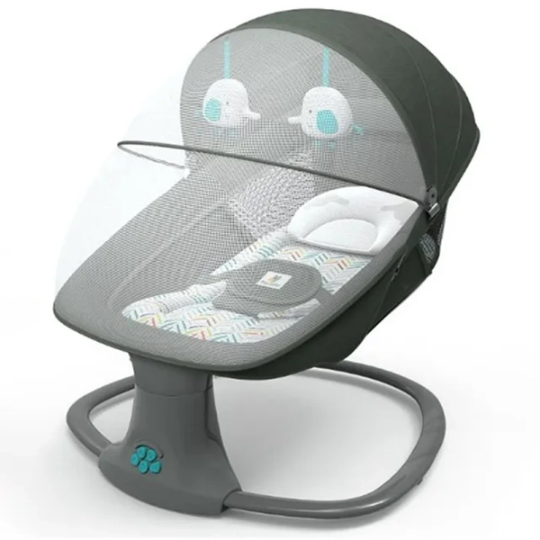Baby Swing Bassinet Cardle Bed 3 In 1 For Newborn To Toddler -Grey