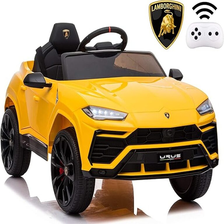 Lamborghini Urus 12V Kids Electric Ride-On Car – Officially Licensed, Remote Control, Yellow