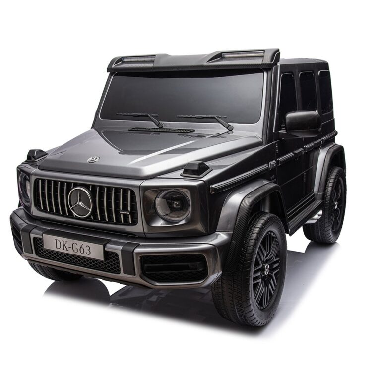 Mercedes-Benz G63 AMG 12V Kids Ride-On Electric Car – Official Licensed 4x4 Two-Seater SUV in Painted Grey with Remote, Lights & Music