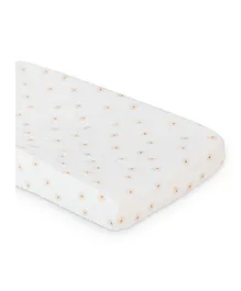 Lulujo - Muslin Change Pad Cover 80 x 40 cm - Daisies