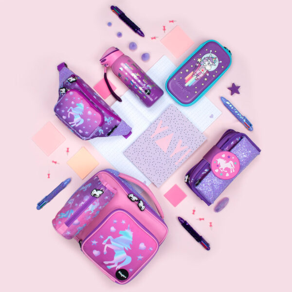 Fringoo – Silicone Patch Pencil Case – Unicorn Ombre