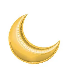 My Party Centre - Gold Crescent Mini Shape Balloon - 17in