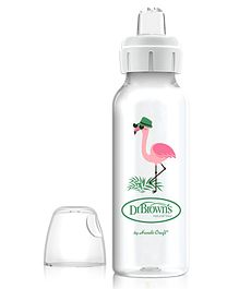 Dr Browns - Pp Narrow Options+Sippy Spout Bottle - Flamingo