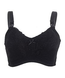 Okus - Basic Cotton Maternity & Nursing Bra - Black