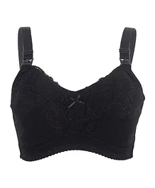Okus - Basic Cotton Maternity & Nursing Bra - Black