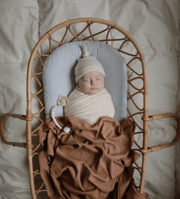Mushie – Swaddle Pale Taupe